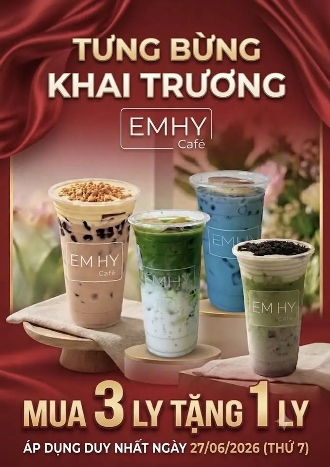 KHAI TRƯƠNG EMHY Café 