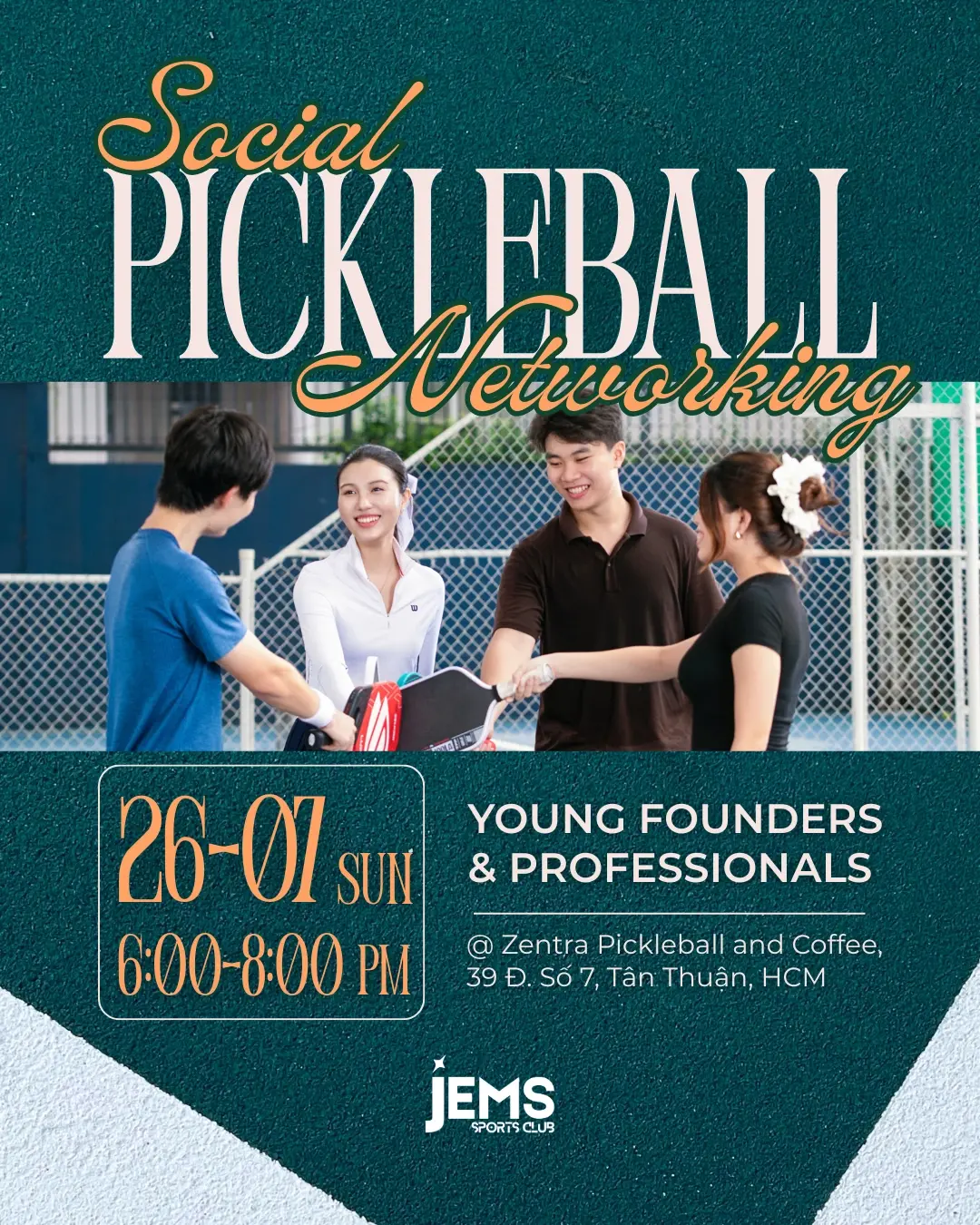 JEMS Pickleball Social - Young Founders & Professionals