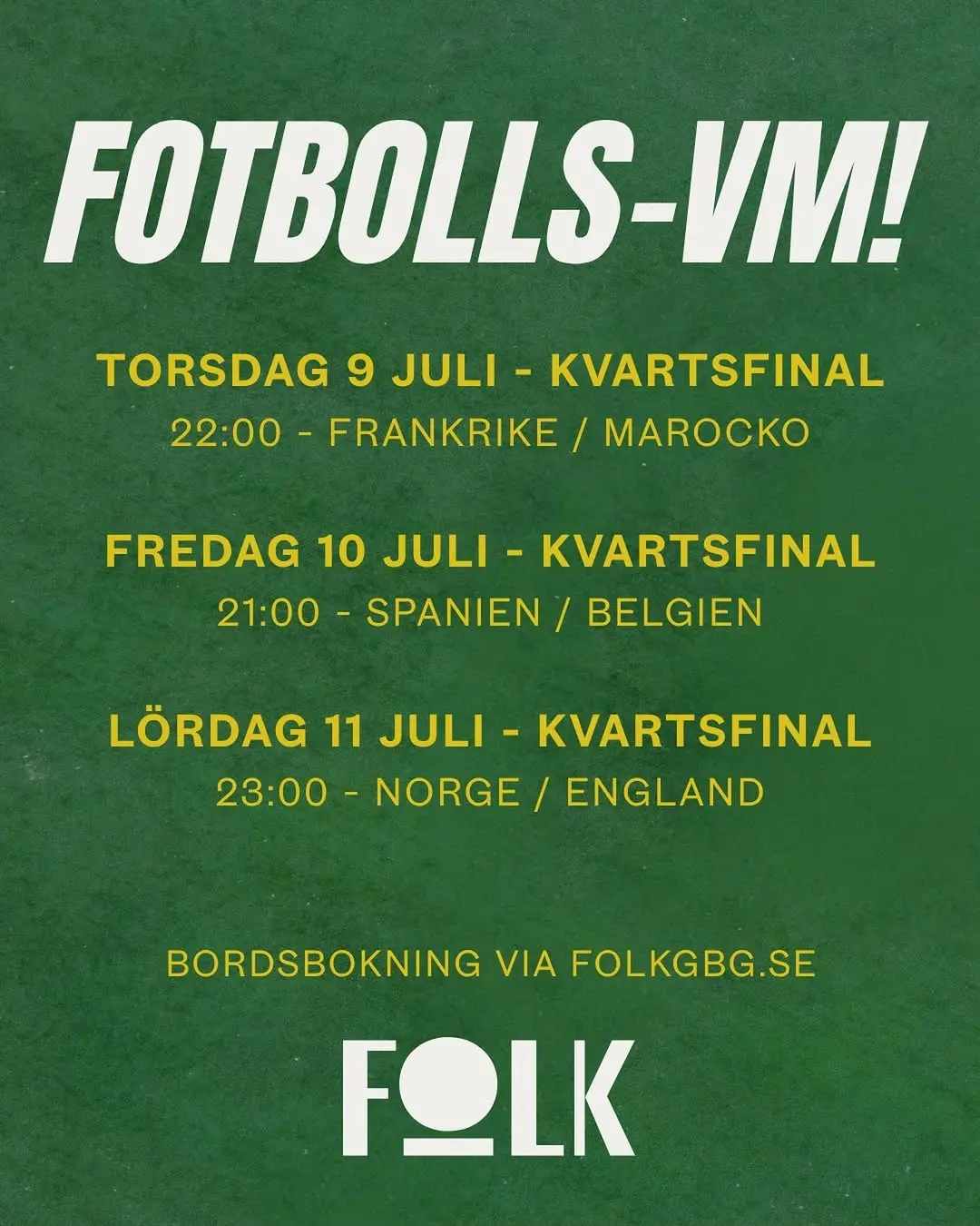 Fotbolls-VM! Kvartsfinal – Frankrike vs Marocko