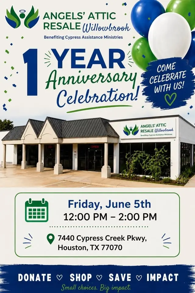 Angels' Attic Willowbrook Anniversary Celebration