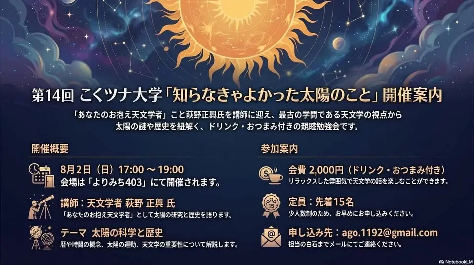 第14回 こくツナ大学