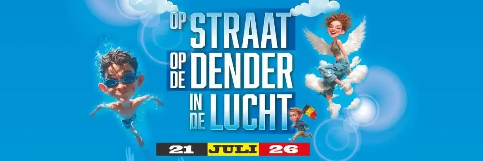 21 juli Dendermonde - Op straat, op de Dender & in de lucht