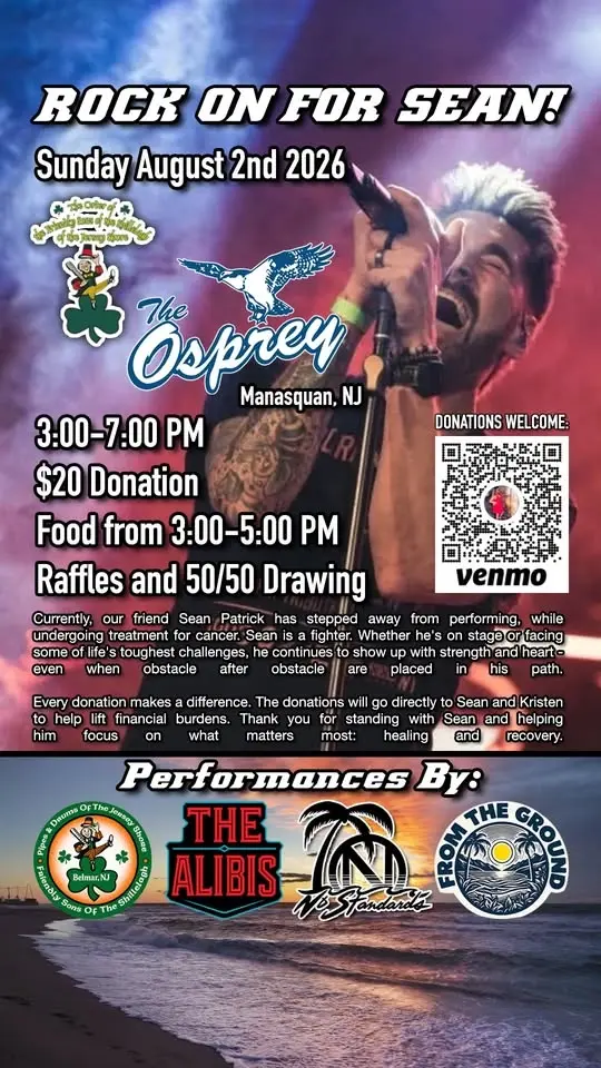 Rock On For Sean Patrick - Benefit Concert at The Osprey • Manasquan, NJ
