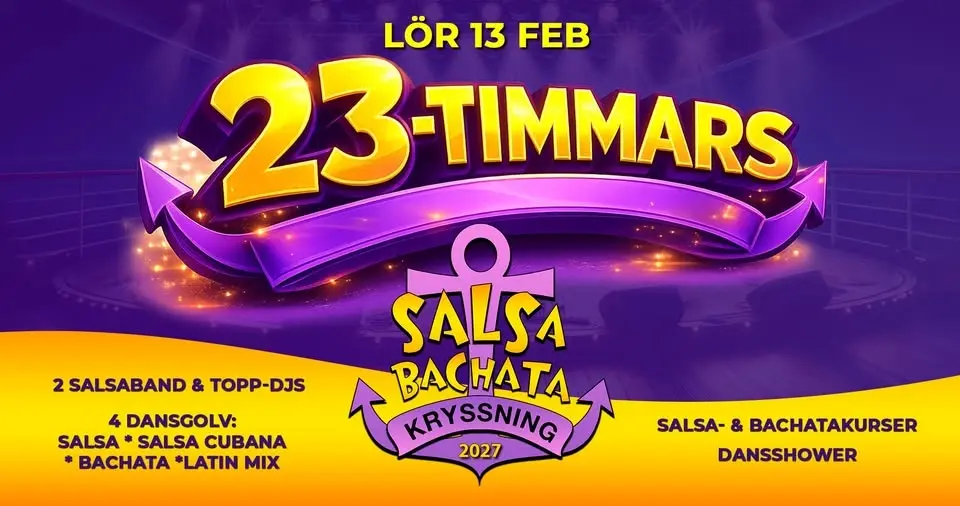 Salsa & Bachata Kryssning, 23-timmars dansfest till havs!