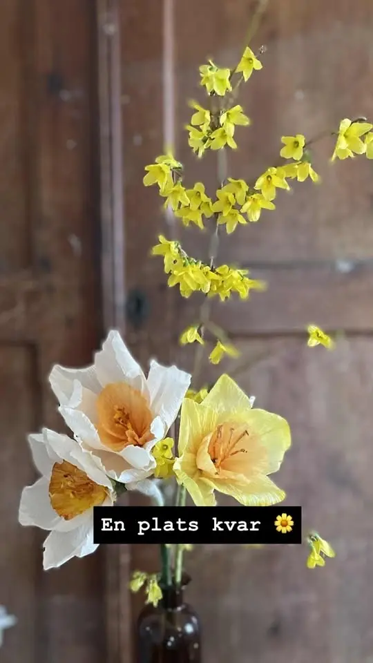 Flower power- workshop pappersblommor med Malin & Anna