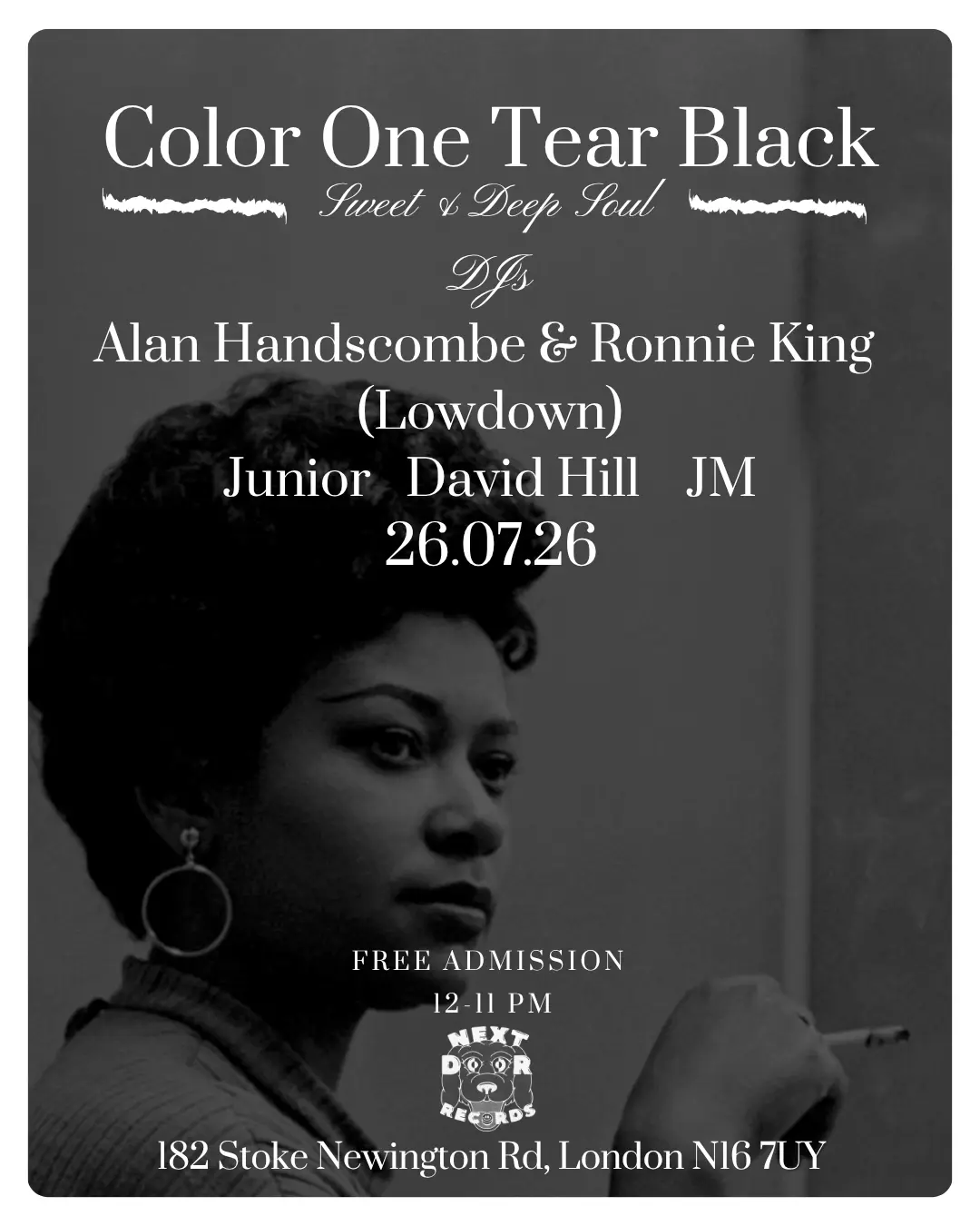 Color One Tear Black x Soul Of Jamaica