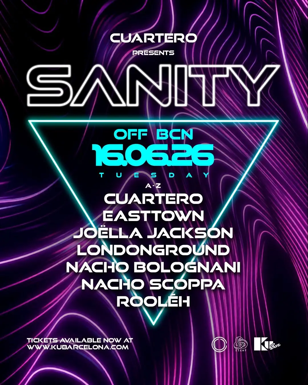 SANITY OFF BCN presents: Cuartero, Easttown, Joëlla Jackson, LondonGround... and many more