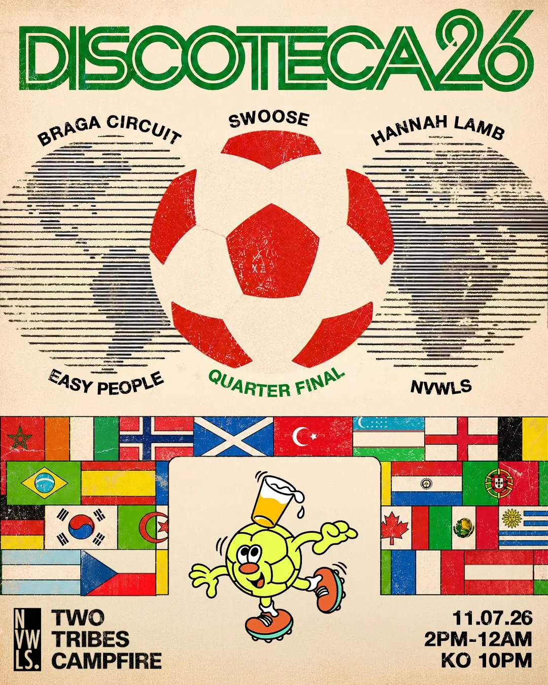 NVWLS World Cup Discoteca with Swoose, Braga Circuit, Hannah Lamb + ENG v NOR