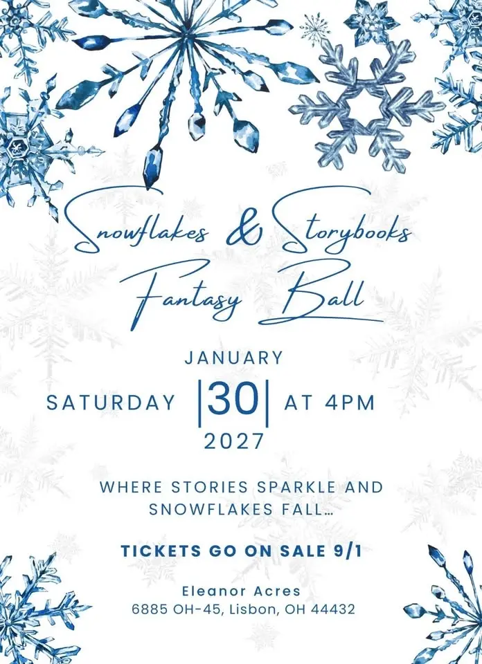 SAVE THE DATE Snowflakes & Storybook Fantasy Ball