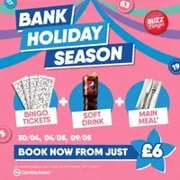Bank Holiday Season - Buzz Bingo Leeds 30/04