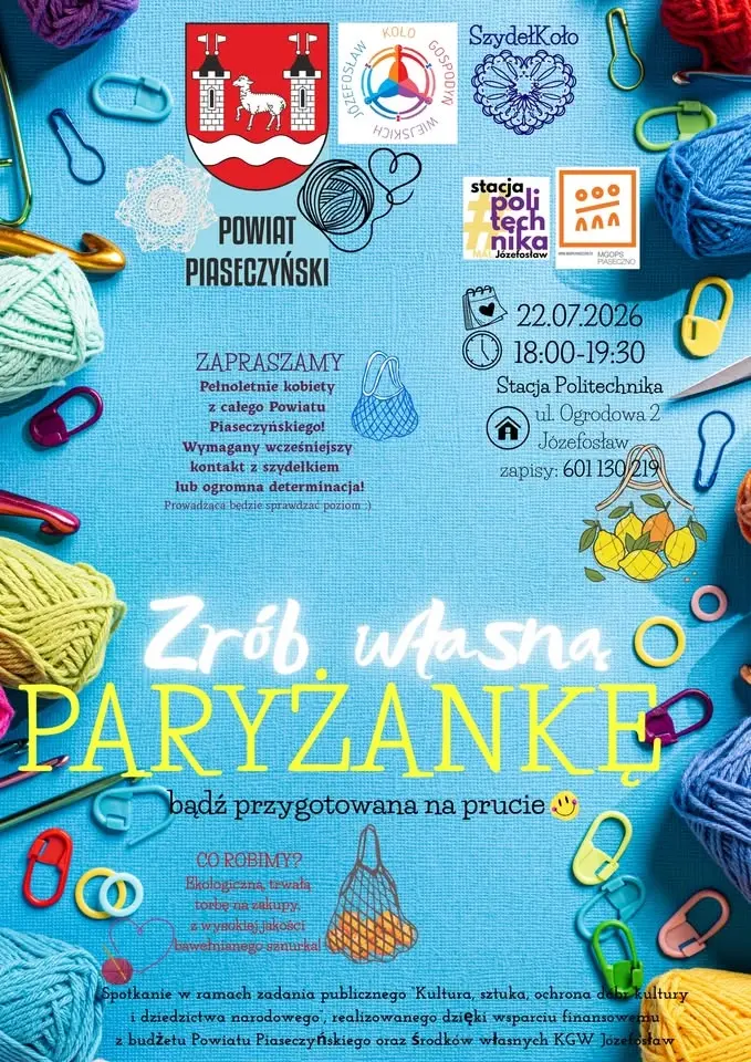 Warsztaty szydełkowania z KWG Józefosław - torba PARYŻANKA