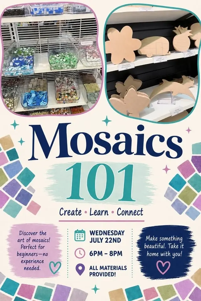 Mosaics 101 Paint Party!