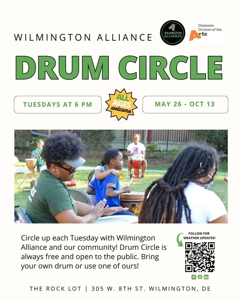 Drum Circle at The Rock Lot