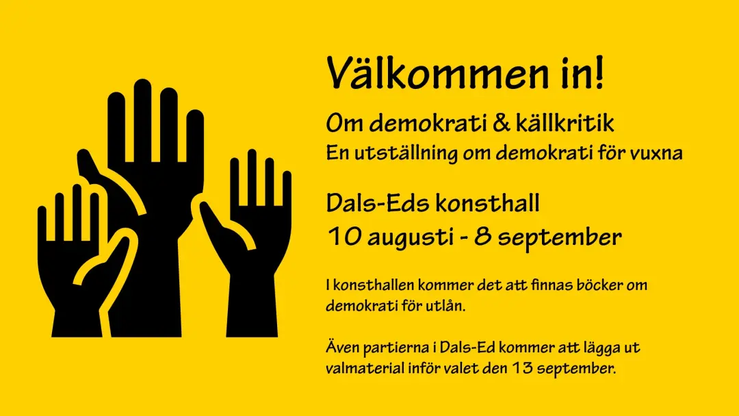 Välkommen in! En utställning om demokrati och källkritik