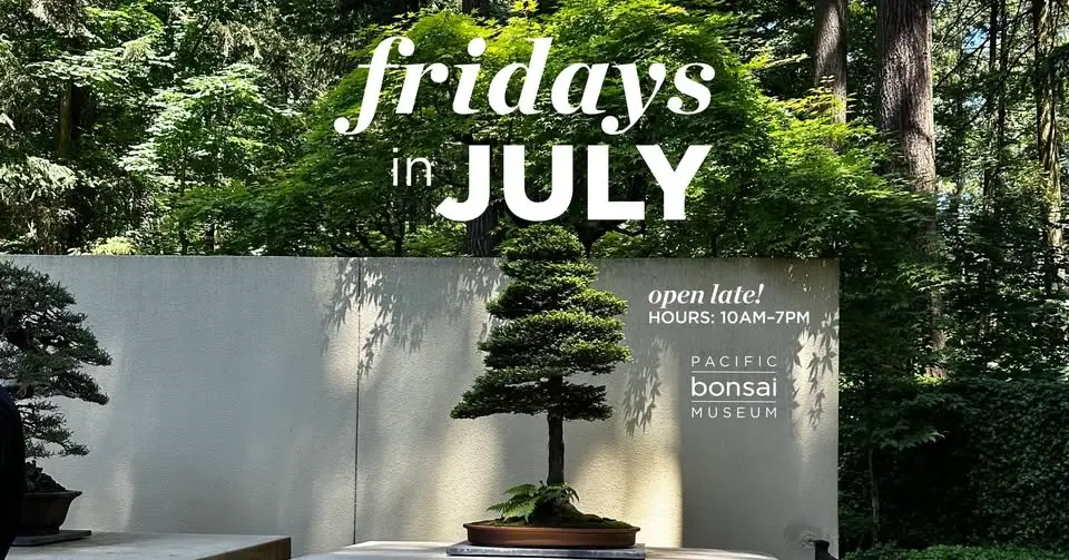 Fridays in July: Open Late at Pacific Bonsai Museum