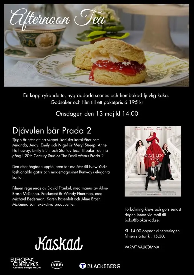 Afternoon Tea, Film: Djävulen bär Prada 2