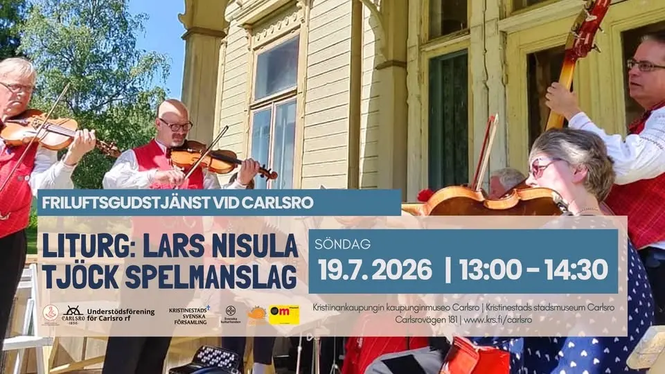 Friluftsgudstjänst vid Carlsro museum