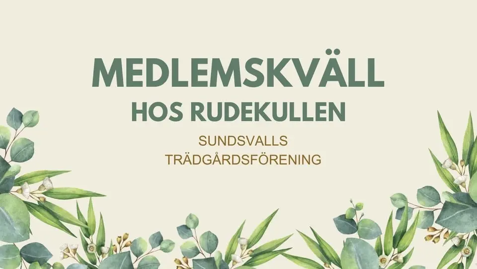 Medlemskväll hos Rudekullen (anmäl dig i formulär, länk i evenemang)