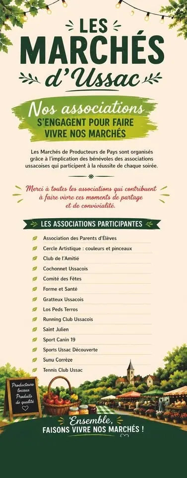 Marché de producteurs de pays à Ussac