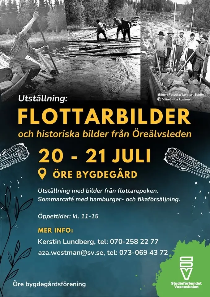 Flottarbilder och historiska bilder från Öreälvsleden