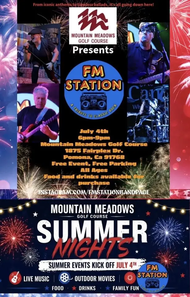 Fourth of July Spectacular with FM Station at Mountain Medows Golf Course Pomona, California