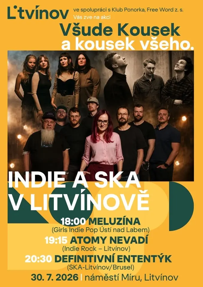 INDIE A SKA V LITVÍNOVĚ - Bez vstupného 