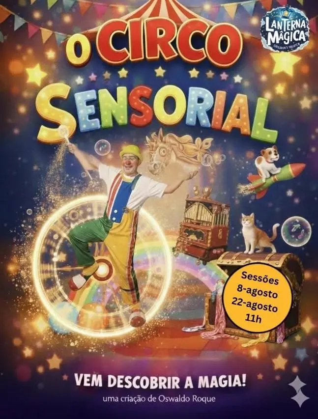 Circo sensorial actividade para bebés