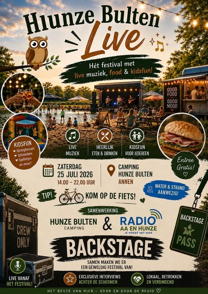 Hunze Bulten Live – Hét festival met Live muziek,, food & kidsfun!