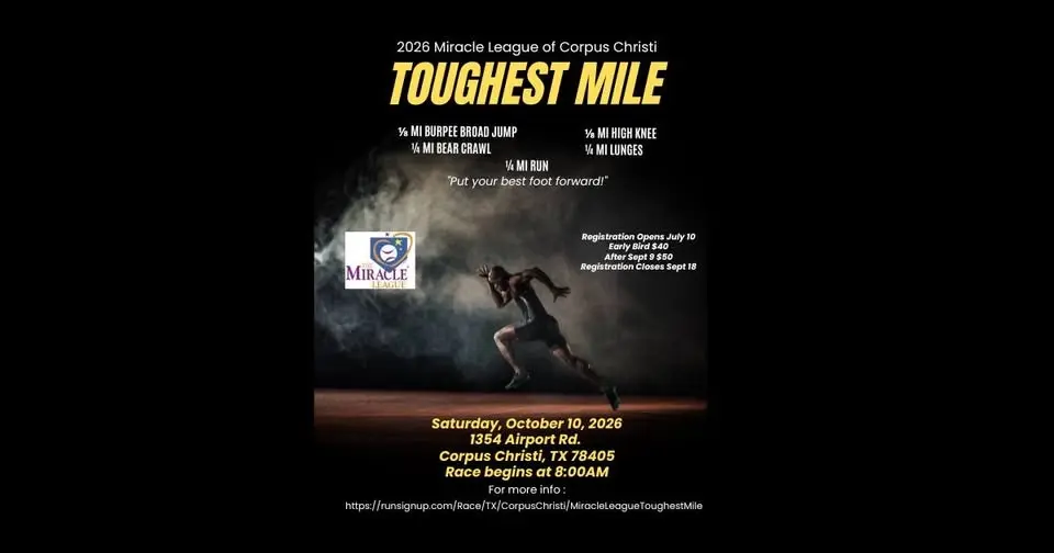 2026 Miracle League Toughest Mile - Registration opens July 10
