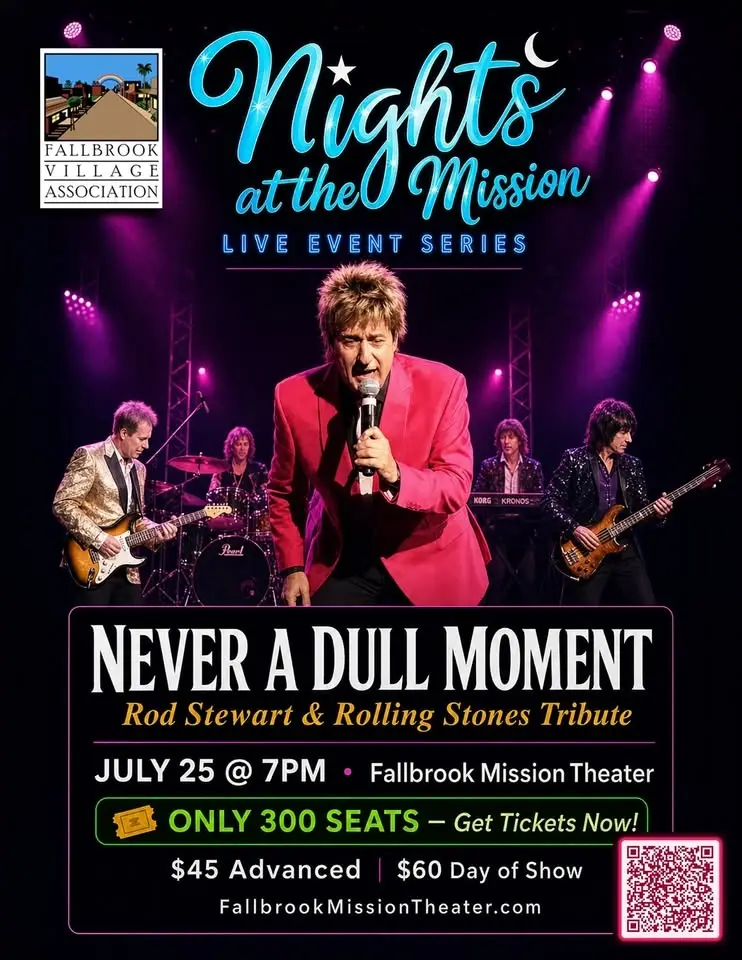 "Nights at the Mission" P R E S E N T S: NEVER A DULL MOMENT | A Rod Stewart/Rolling Stones Tribute
