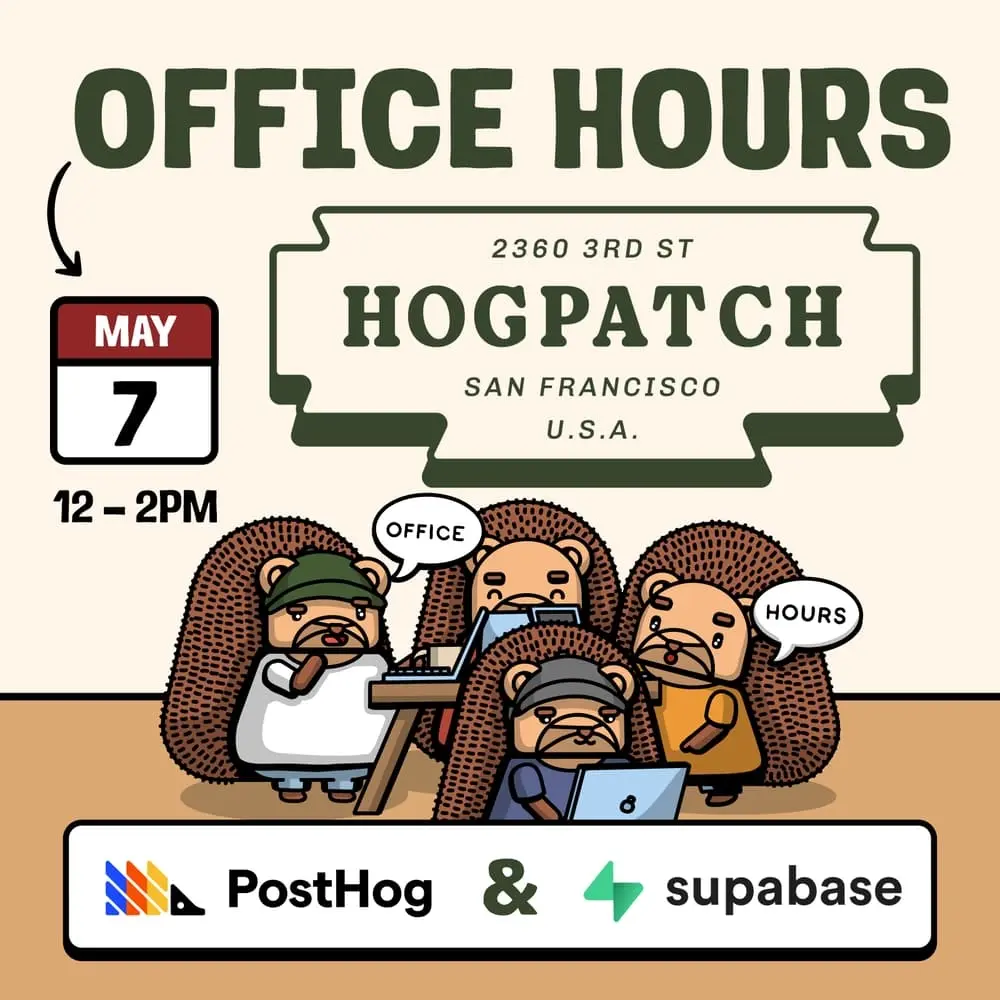 PostHog x Supabase: Office Hours