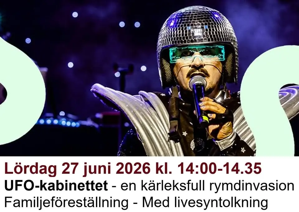 UFO-kabinettet – en kärleksfull rymdinvasion | Syntolkad familjeföreställning på Malmö Sommarscen