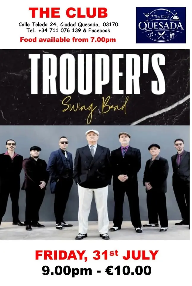 TROUPER'S SWING BAND - €10.00