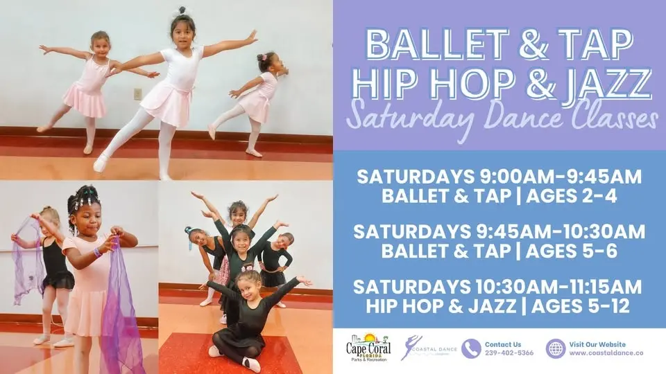 Saturday Dance Classes at the South Cape Community Center | Ages 2-12 | Ballet, Tap, Hip Hop & Jazz