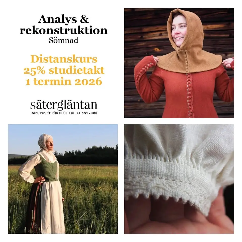 Analys och rekonstruktion - sömnad, 25% ht 2026 med Emma Frost!