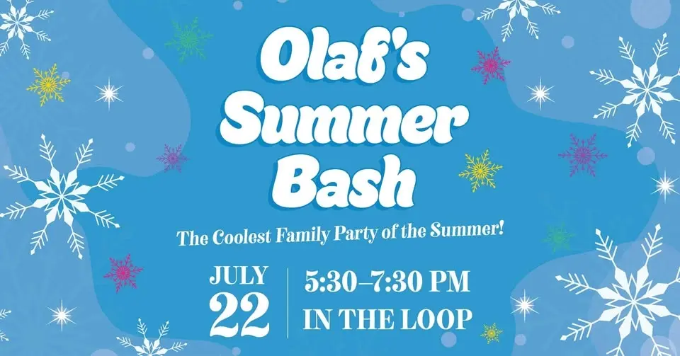 ❄️ FREE Family Event: Olaf’s Summer Bash at The Loop