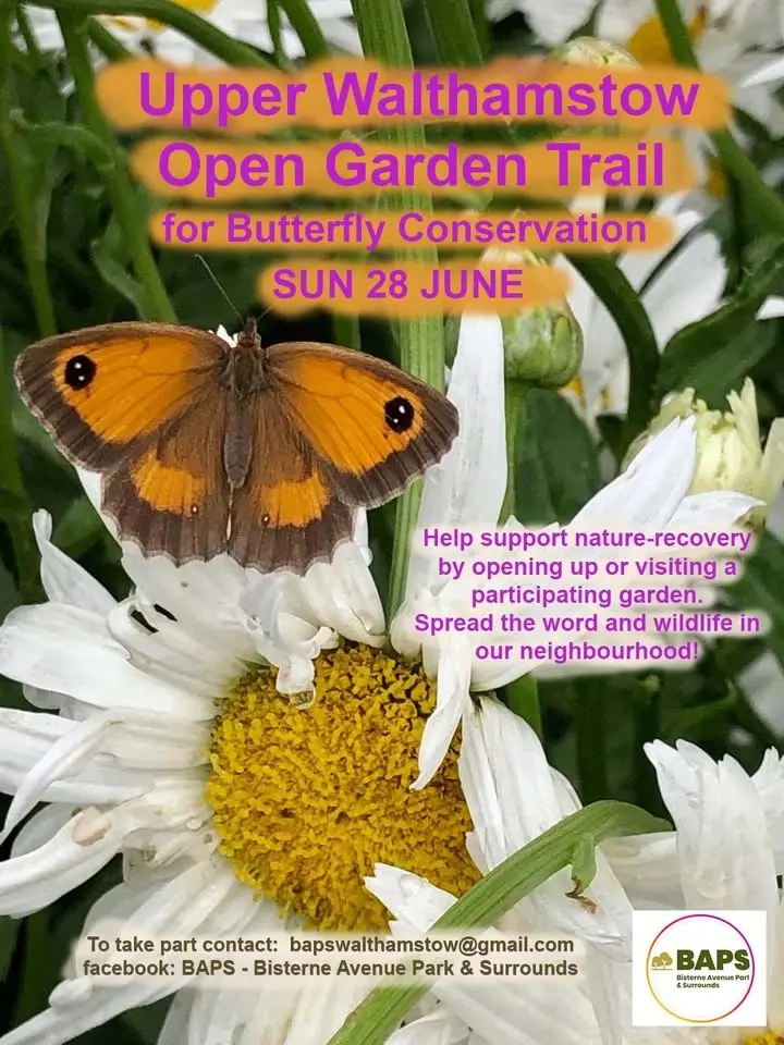 Upper Walthamstow Open Garden Trail for Butterfly Conservation