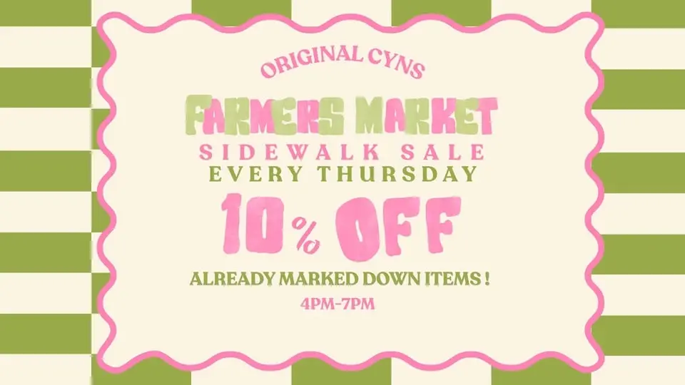 Farmers Market Sidewalk Sale