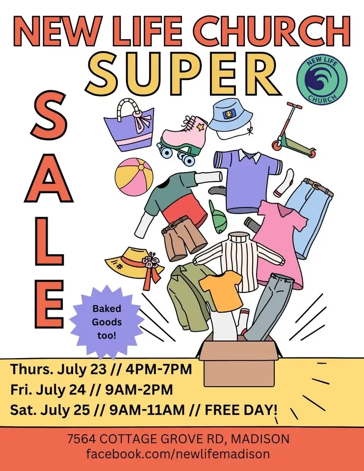 New Life Church SUPER SALE!