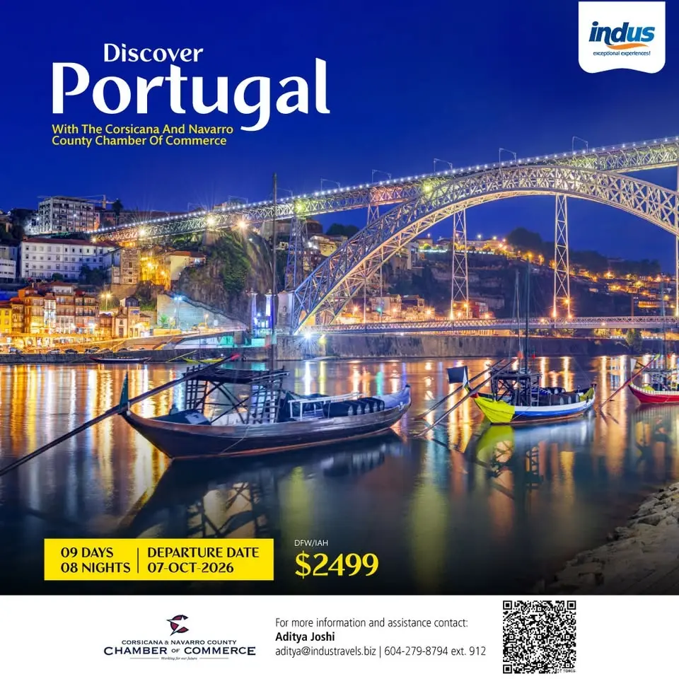 Discover Portugal with the Corsicana & Navarro County Chamber.