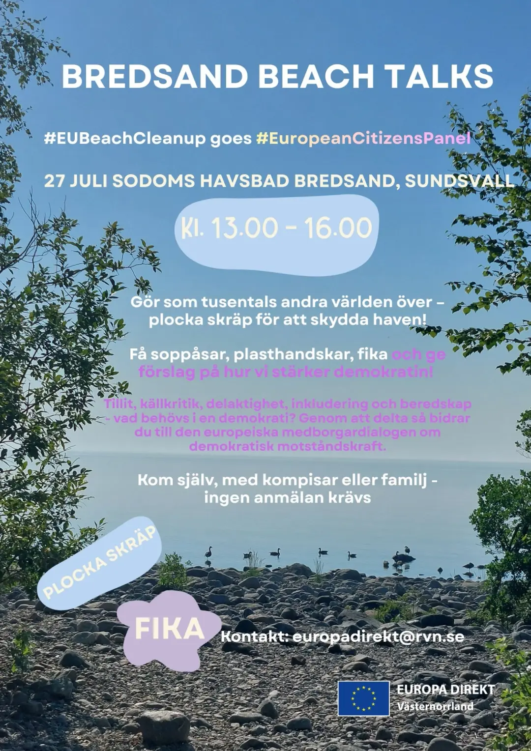 EU Beach Clean Up goes BREDSAND BEACH TALKS