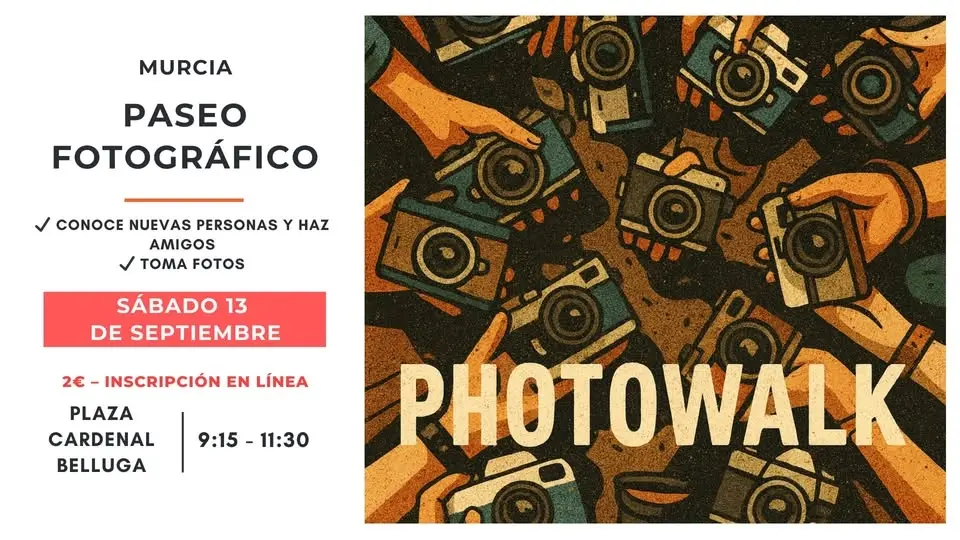 📸 Encuentros amistosos & paseo fotográfico / Make friends & Photowalk Meetup