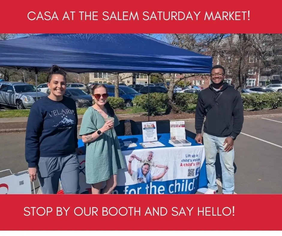 CASA Booth at the Salem Saturday Market