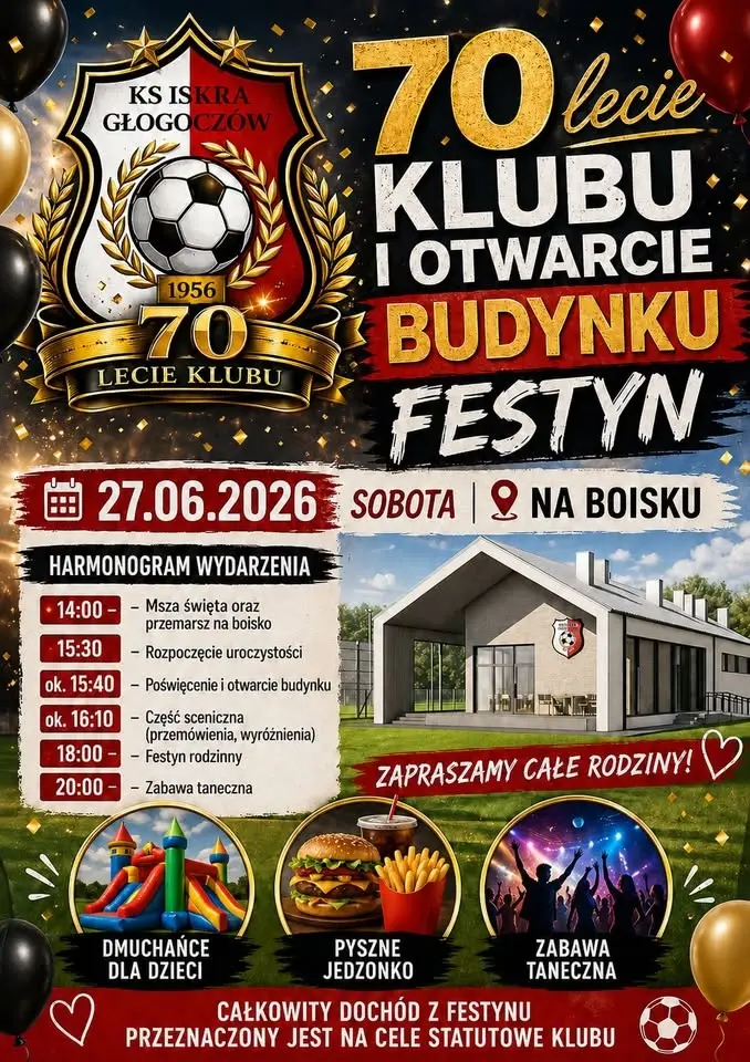FESTYN Z OKAZJI 70-LECIA KLUBU I OTWARCIE BUDYNKU