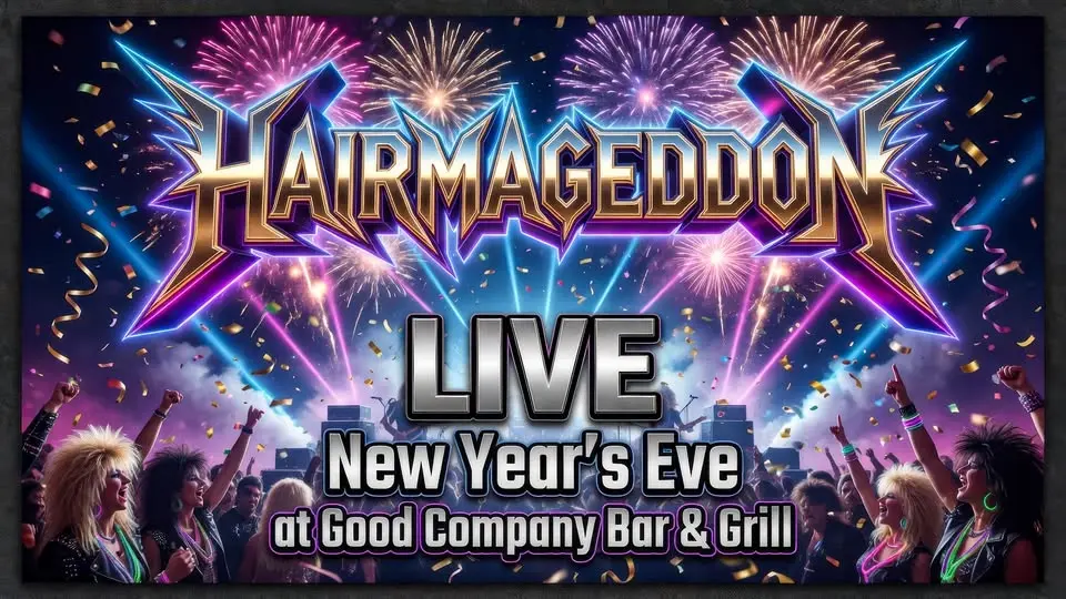 HAIRMAGEDDON ROCKS NEW YEAR’S EVE at Good Company Bar & Grill!