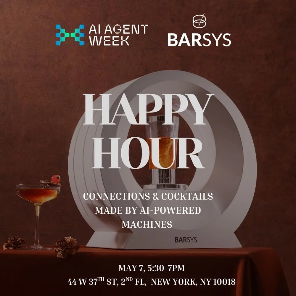 Barsys AI-made Drinks Happy Hour #AIAgentWeek2026