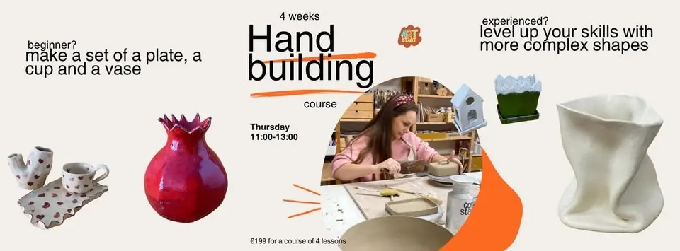 Handbuilding pottery course in Haarlem for adults