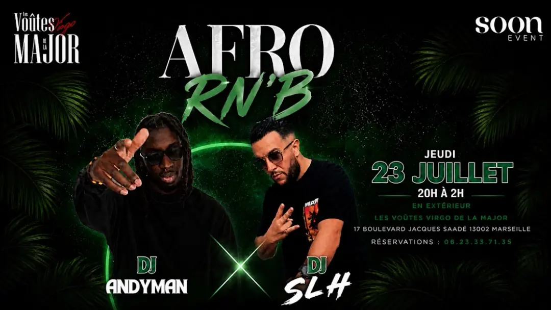 Dj Andyman X Dj Slh - Afro/Rn’B - Entrée Gratuite