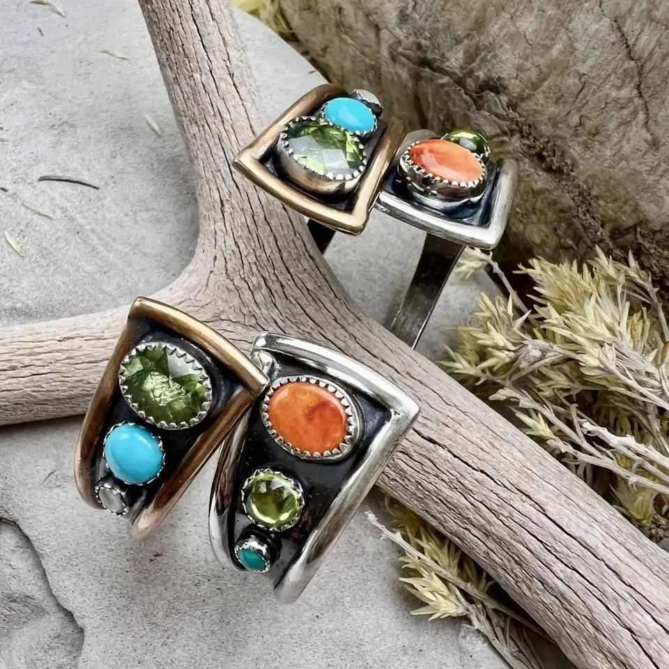 "Make It at Meltdown" Gemstone Shield Cuff