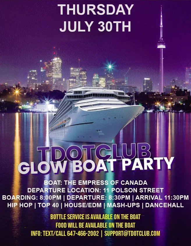 Tdotclub Glow Boat Party 2026 July 26